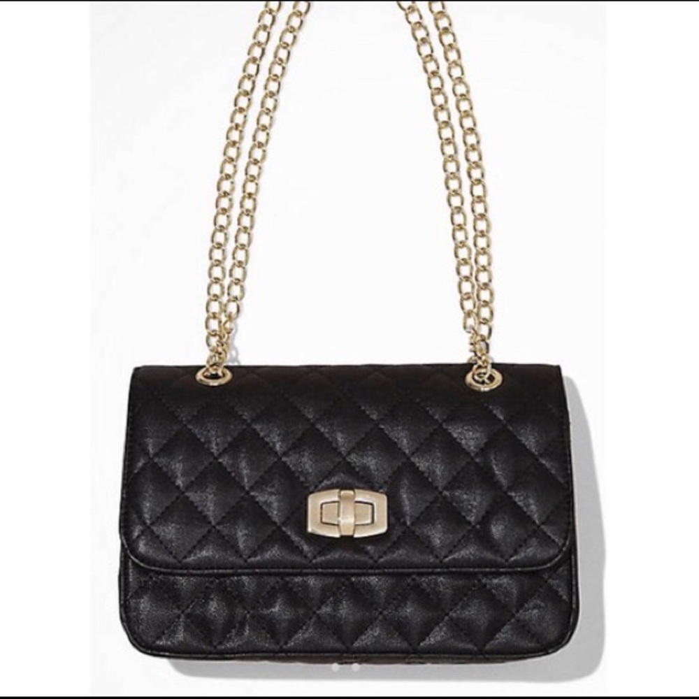Express Quilted Chain Strap Shoulder Bag